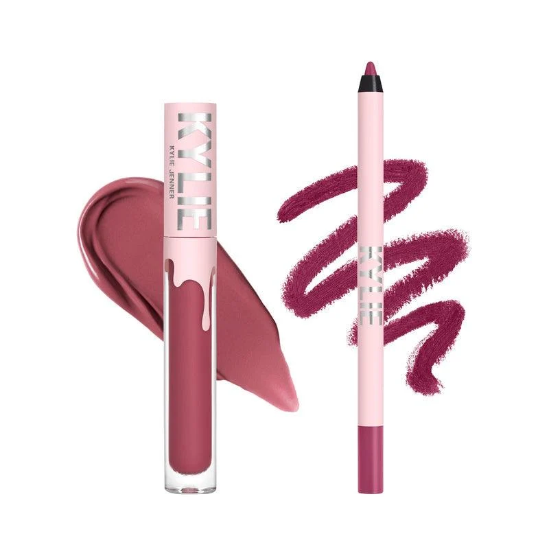 Unique Kylie Cosmetics Matt Lip Kit Comfortable 8-Hour Wear Head Over Heals Quality