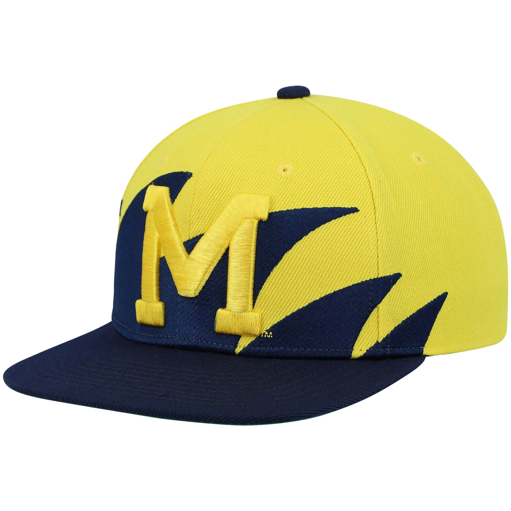Minimalist Mitchell Ness Men's Ncaa Michigan Wolverines Sharktooth Snapback User-Friendly
