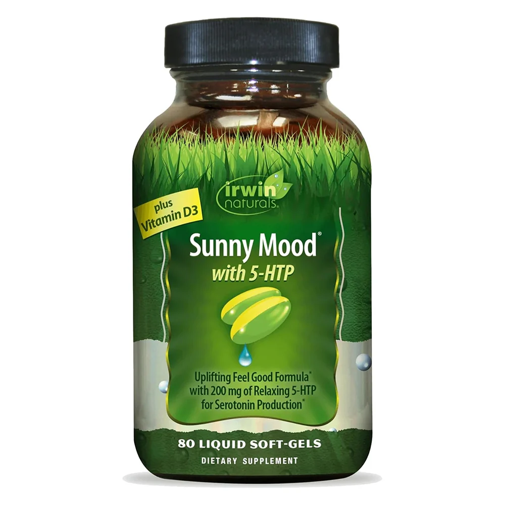 Convenient Irwin Naturals Sunny Mood with 5-HTP Supports Well Being and Relaxation Softgels 40Ea Responsible
