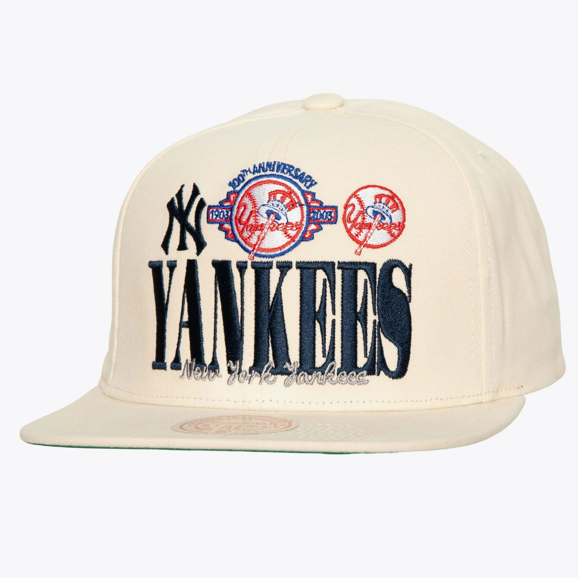 Excellent Mitchell Ness Men's MLB Reframe Retro Snapback Coop Yankees Snapback Caps Soft