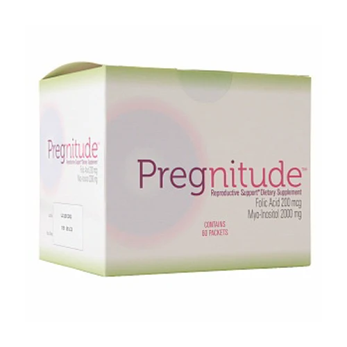 Organic Pregnitude Reproductive Packets for Female Fertility Support and Ovulatory Function 0.071Oz 2g 60Ea Quality