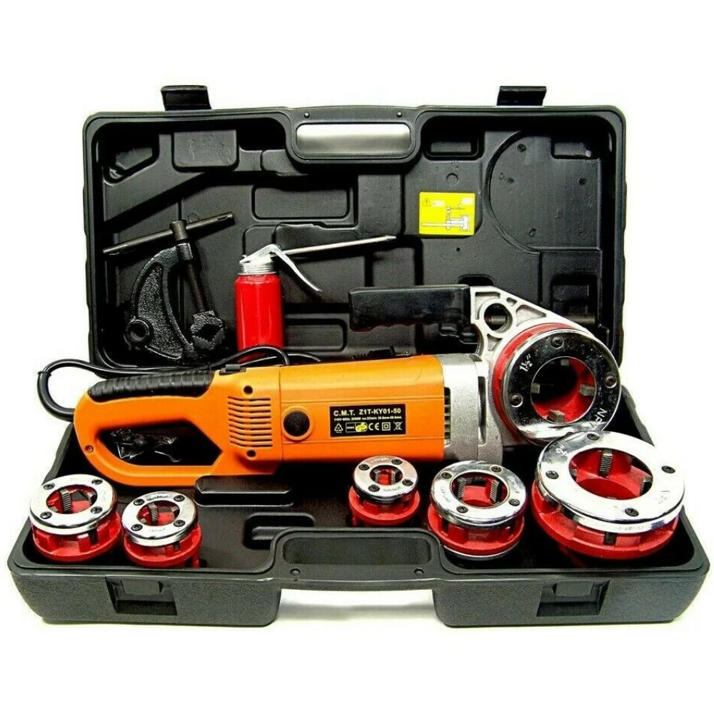 Smooth Powerful Electric Handheld Pipe Threader Machine 2000W Genuine