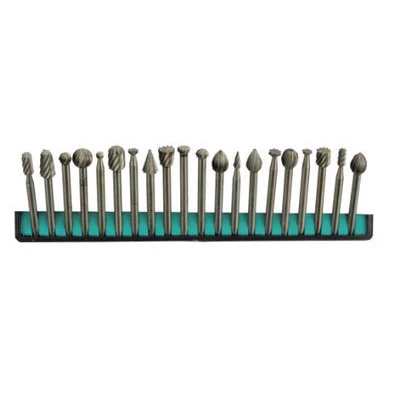Stylish 20 Piece Mini High Speed Hss End Burr Bur Grinding Grinder Bit for Dremel Power Tool Clean