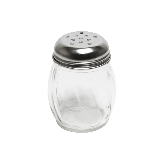 Smooth Glass Perforated Swirl Parmesan Cheese Dispenser Kosher Salt Shaker Each Genuine