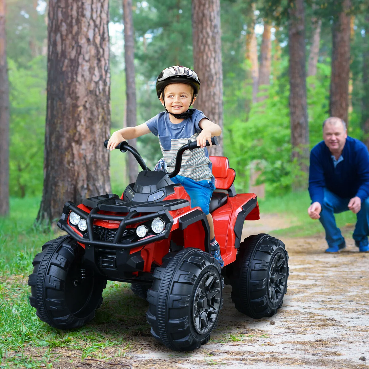 Prestigious Kids Electric Four Wheeler Quad ATV 12V Reusable