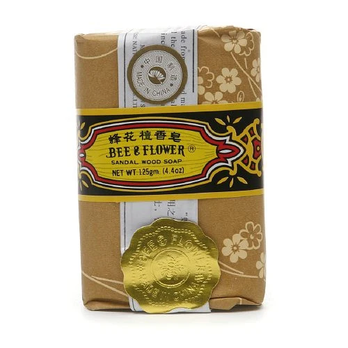 Efficient Bee And Flower Sandal Wood Bar Soap - 4.4Oz Exclusive