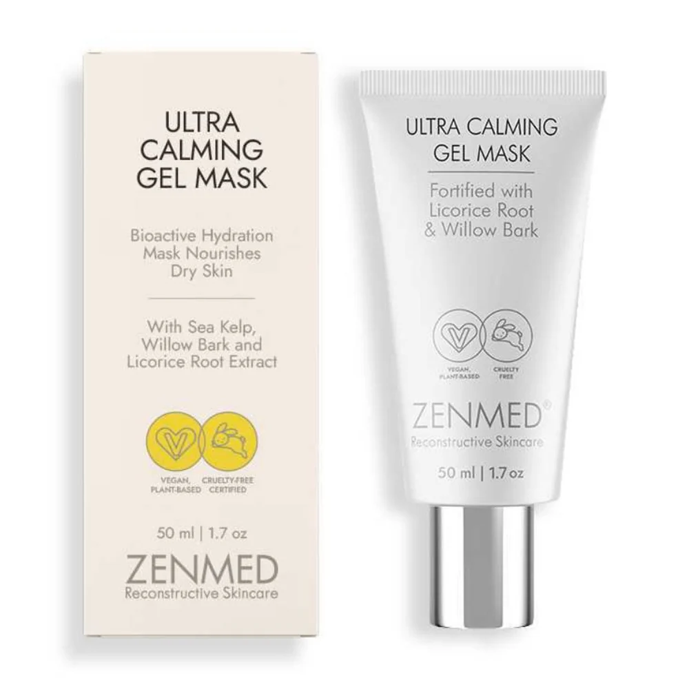 World-Class ZenMed Ultra Calming Gel Facial Mask for Soothing and Hydrating Sensitive Skin 1.7Oz 50ml Original