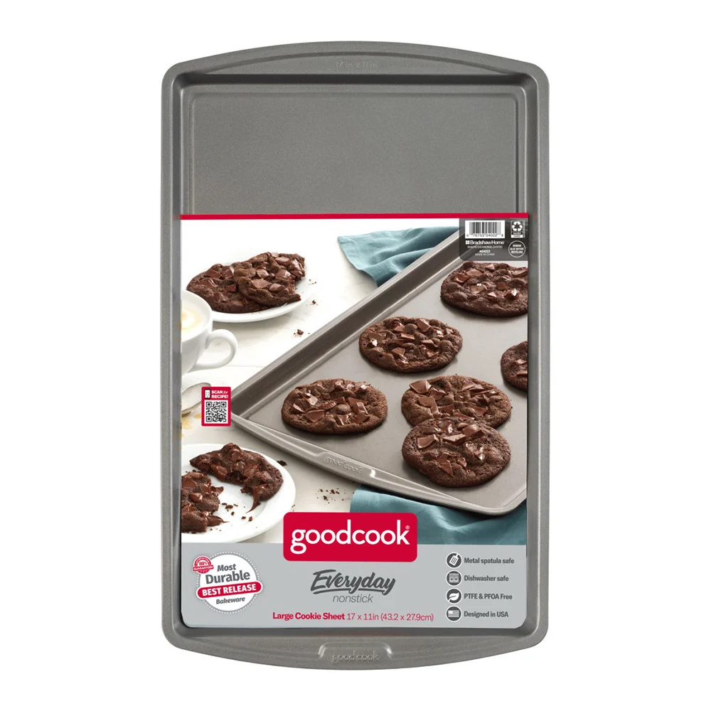 Enhanced Good Cook Baking Sheet 11 in W x 17 in L Silver Durable