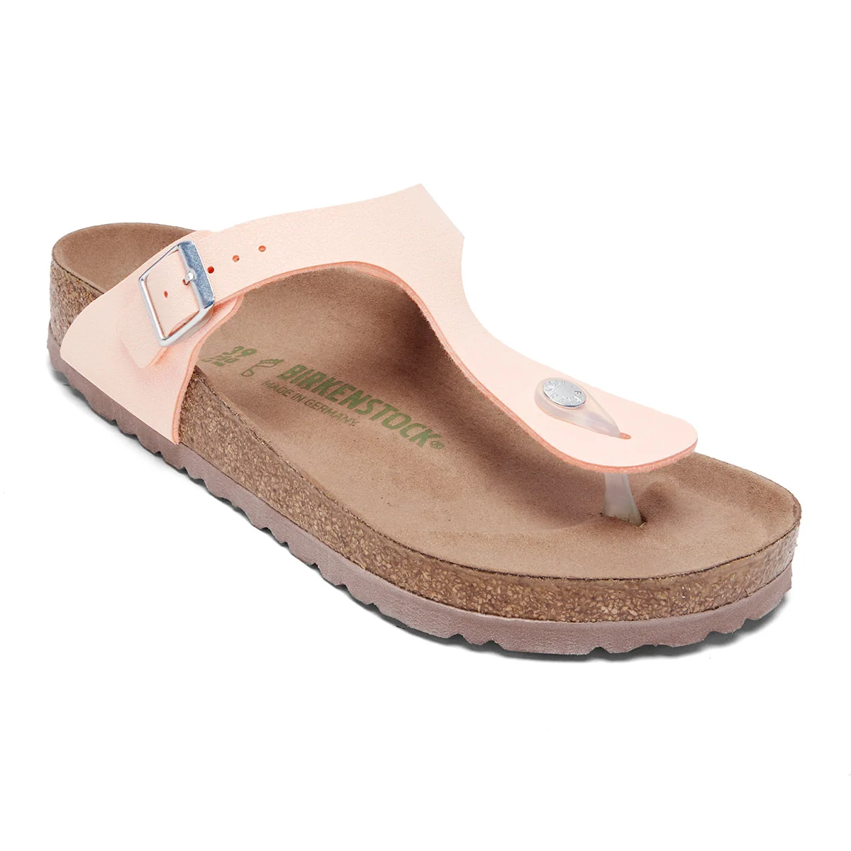 Expertly Made Birkenstock Gizeh Vegan Birkibuc Sandals Secure