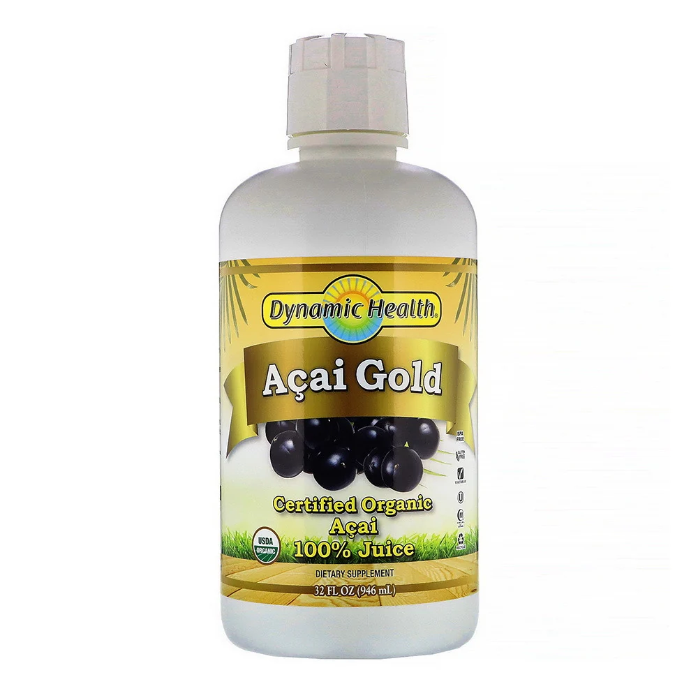 Healthy Dynamic Health Acai Gold Pure Organic Juice 32 Oz Versatile