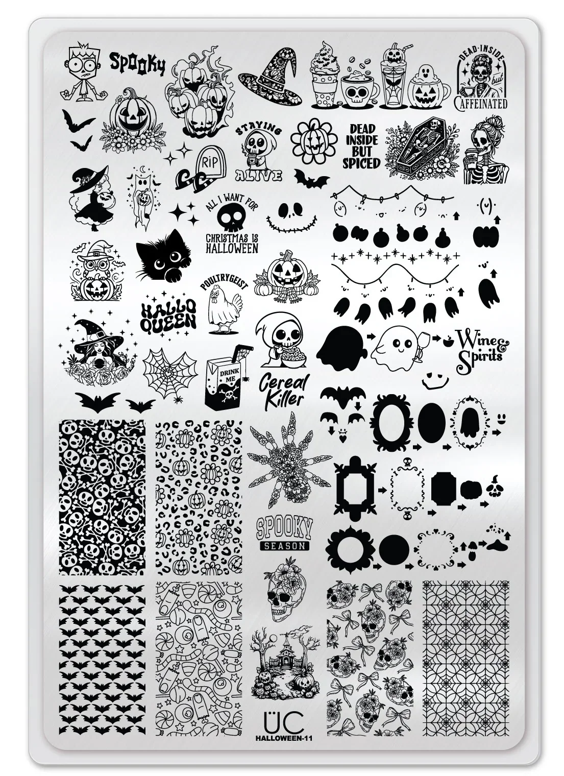 Consistent Halloween 11 - Uber Chic Stamping Plate Original Design