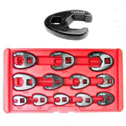 Fine 3 8 1 2 Drive SAE Standard Size Crows Foot Head Socket Wrench Set Outstanding