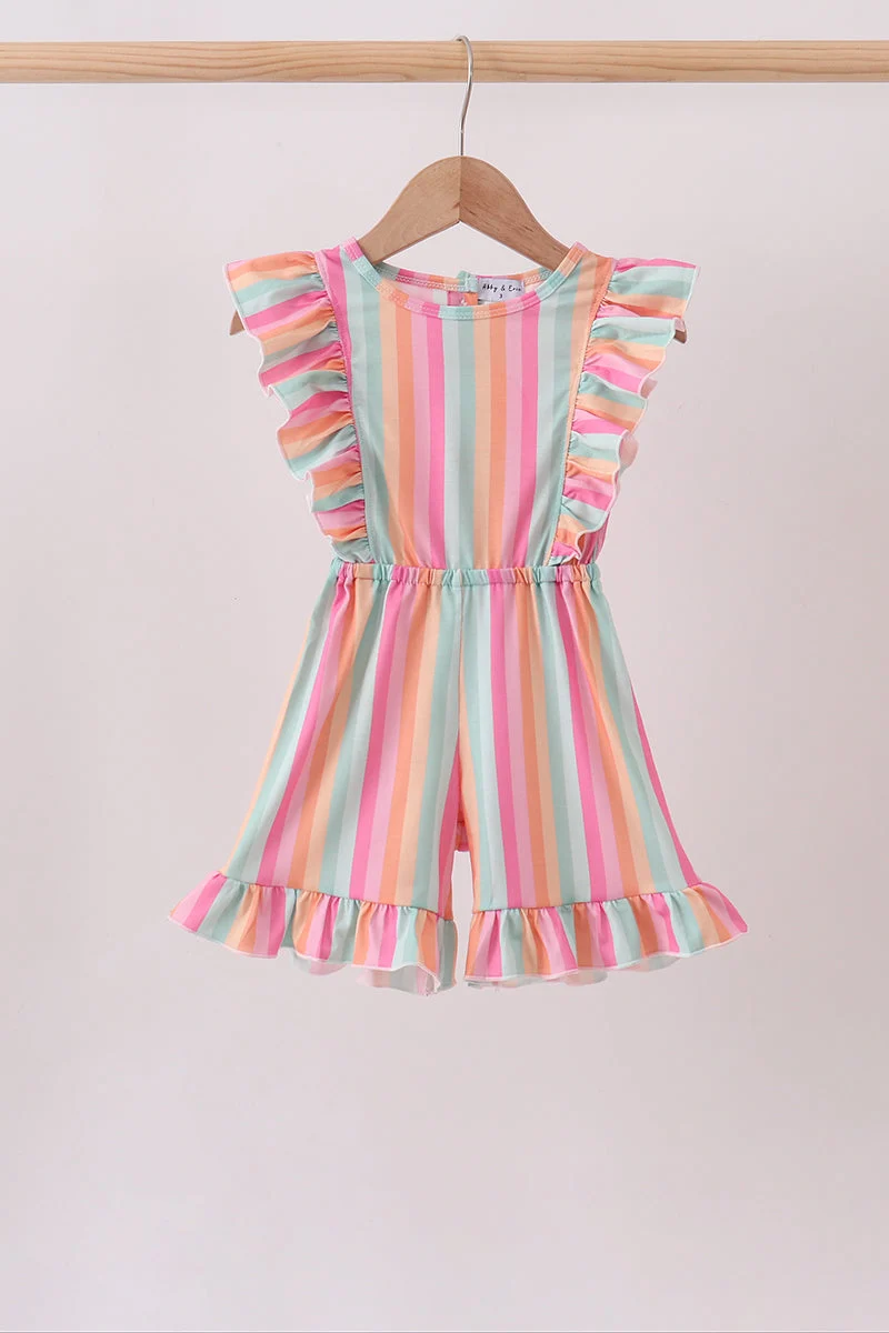 Selected Rainbow Stripe Jumpsuit Stylish