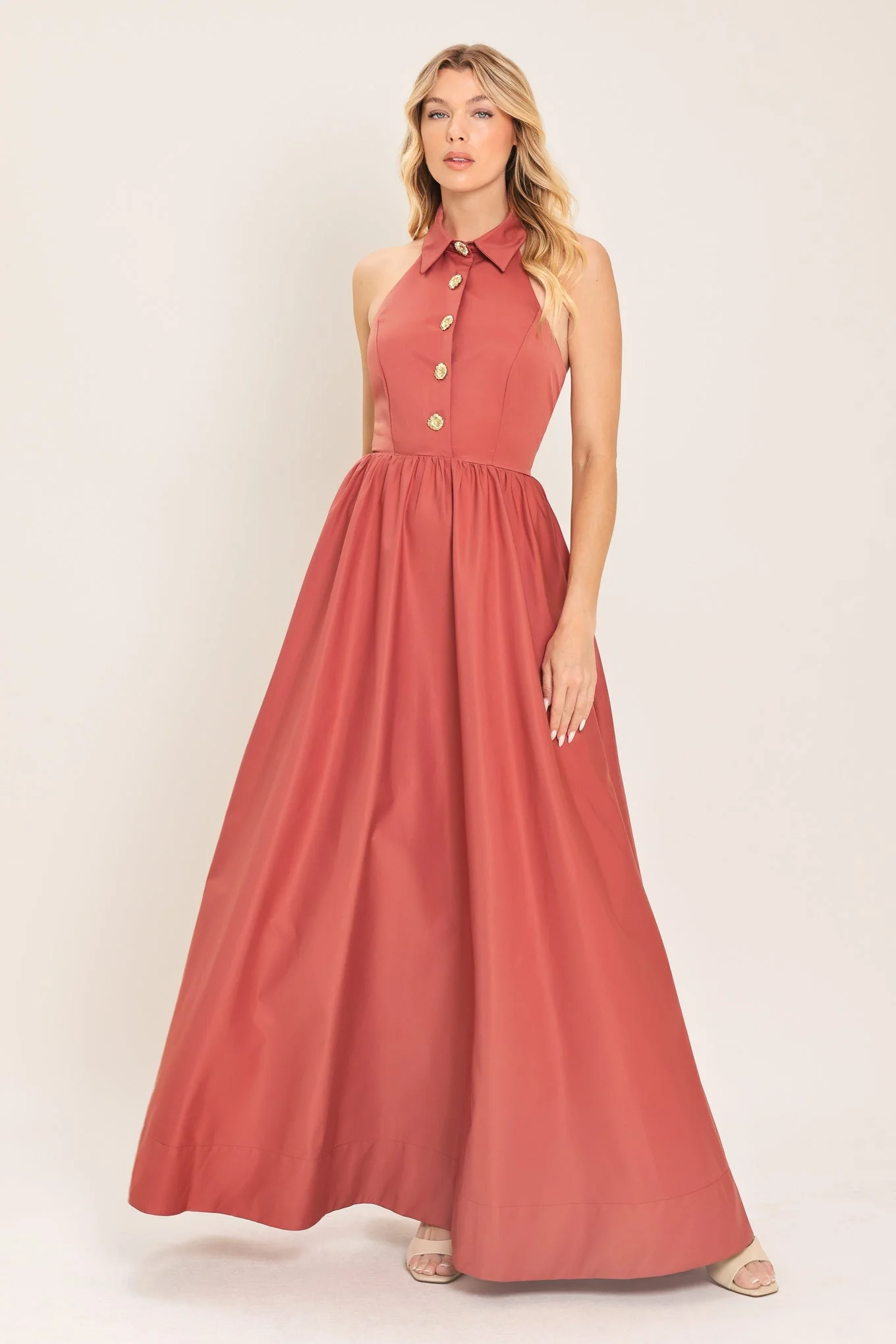 Breathable Sienna Sun Woven Maxi Dress Contemporary