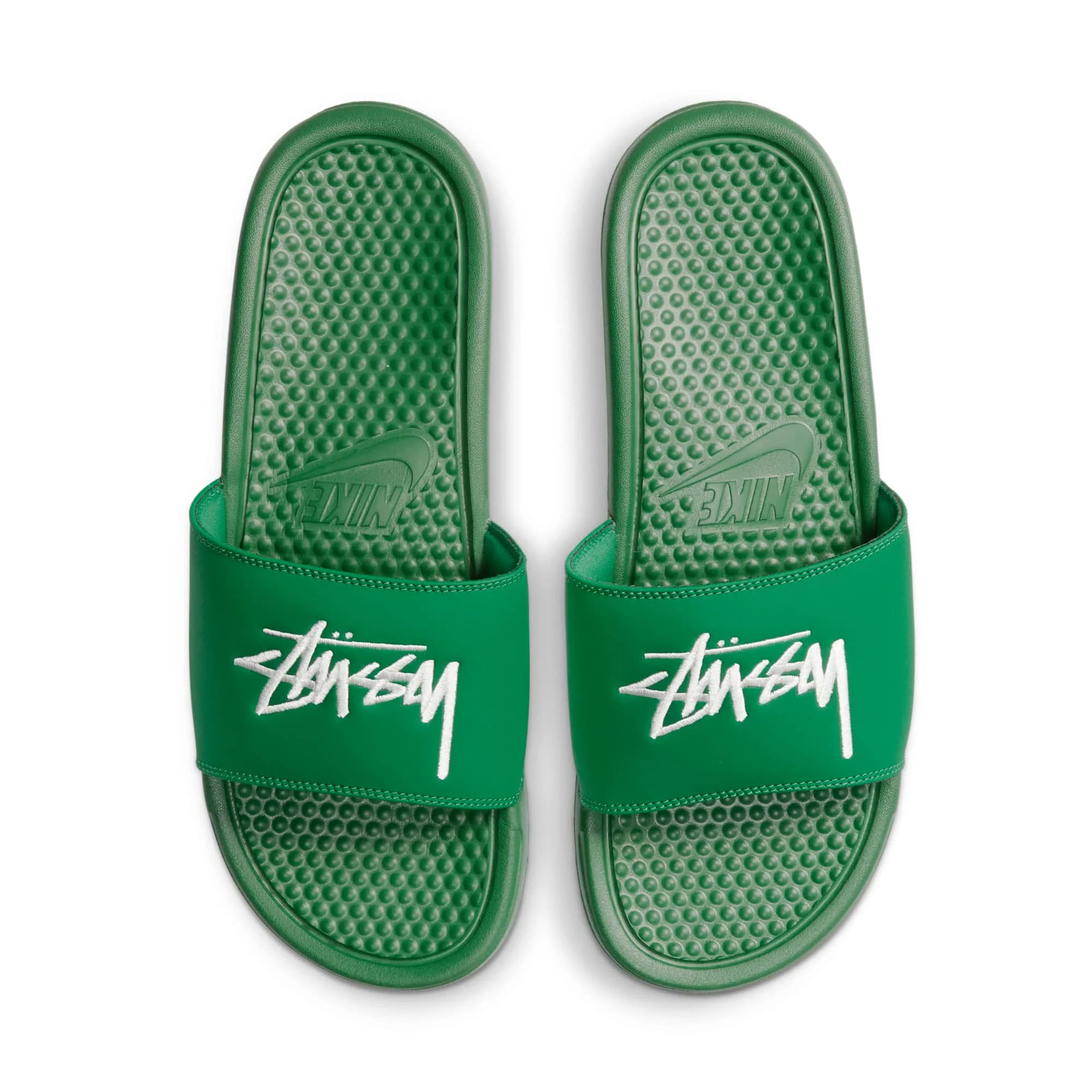 Specialty Nike Men's Benassi Slide 'Stussy Pine Green Sail' Slides Soft