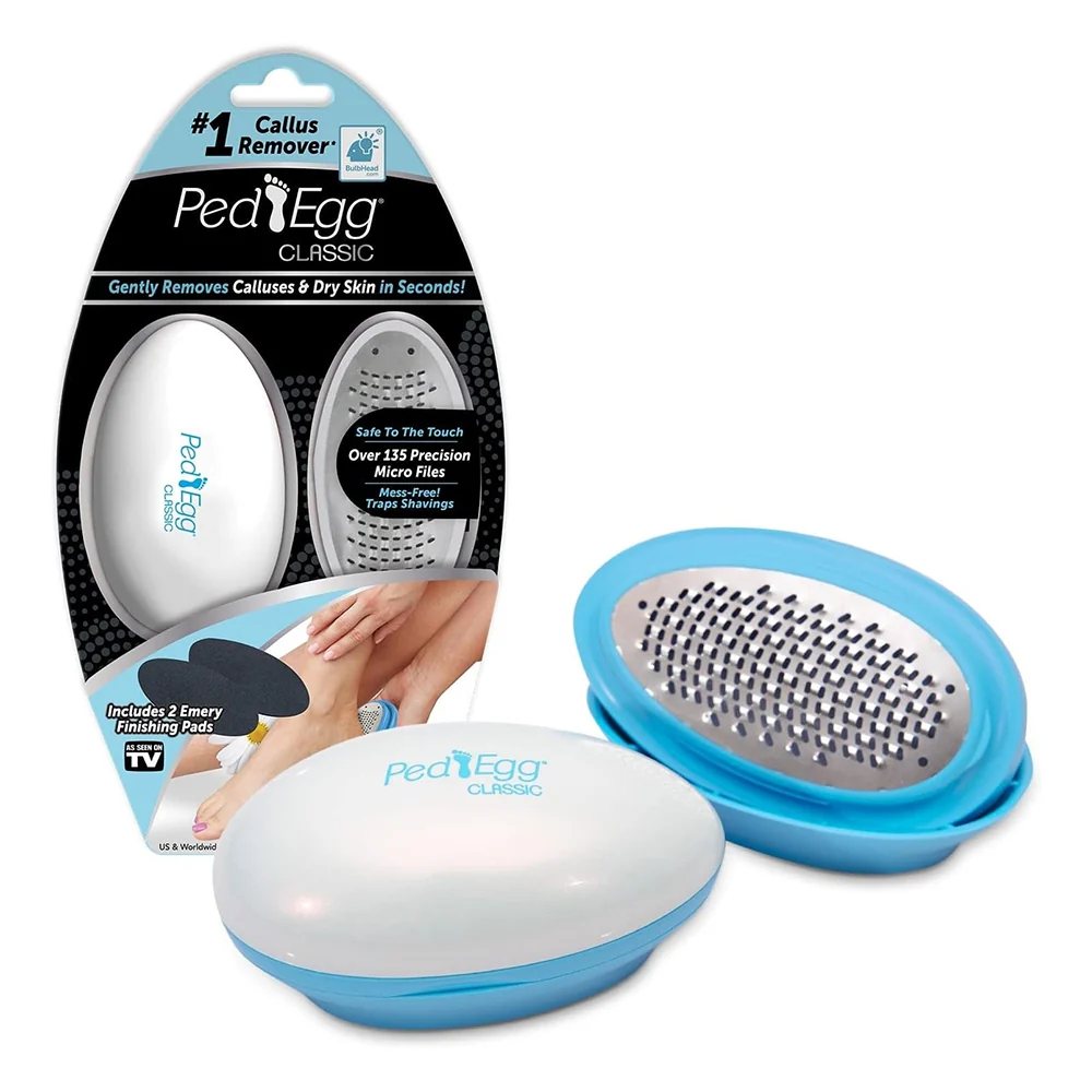 Fine PedEgg Classic Callus Remover Tough Calluses Dry Skin to Reveal Smooth Soft Feet 1Ea Eco-Friendly