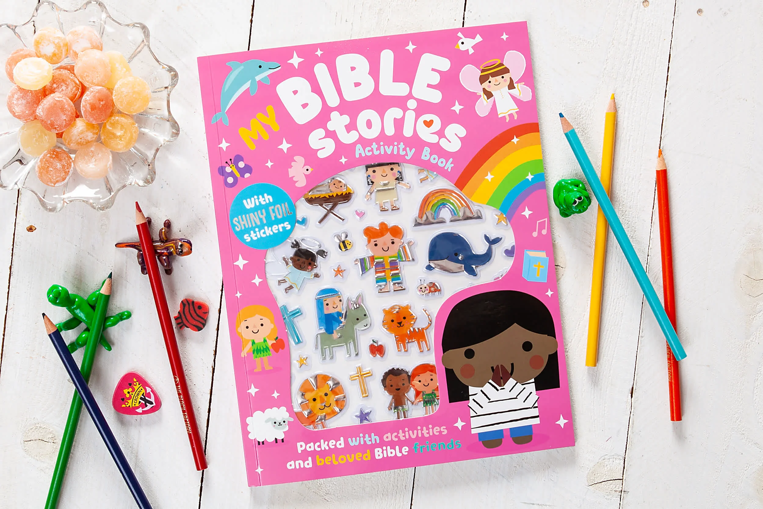Elite My Bible Stories Activity Book Pink Effective
