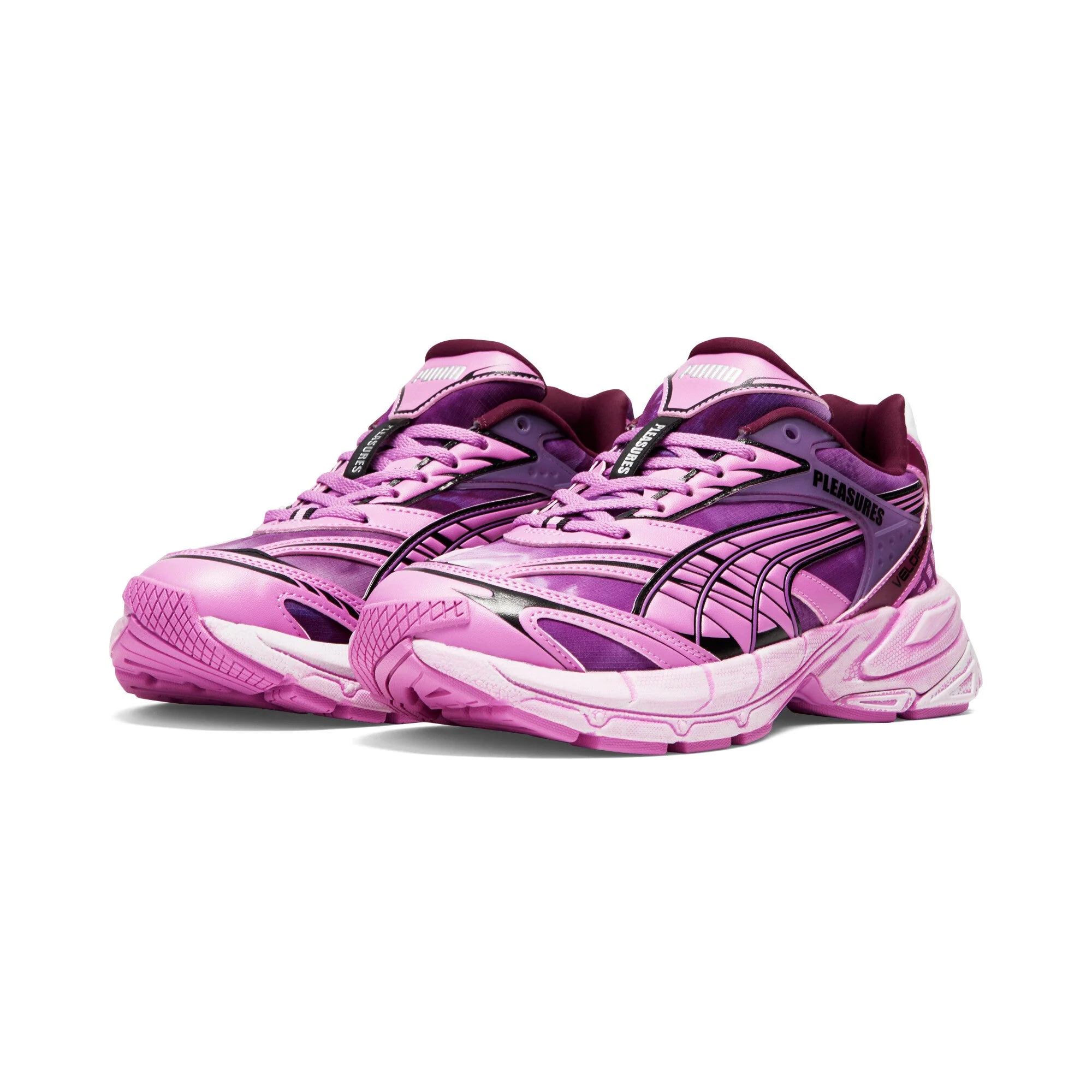 Detailed Puma Men's Velophasis Overdyed Pleasures Sneakers Carefully Designed