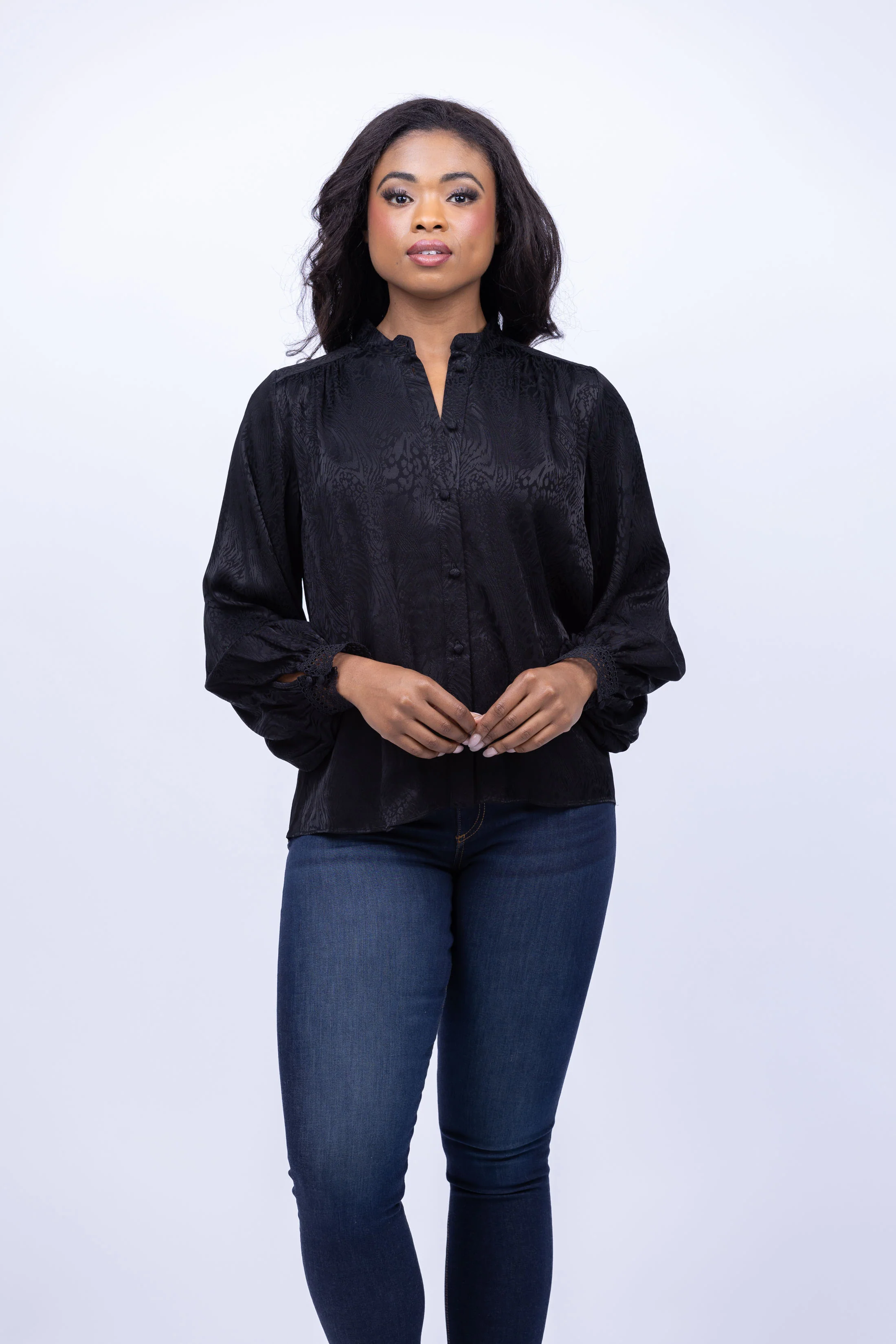 Superior Shoshanna Compass Top in Jet Modern
