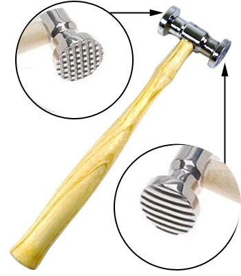Certified Small Pattern Texture Texturing Hammer Tool for Soft Metal Jewelry Jewelers Stylish