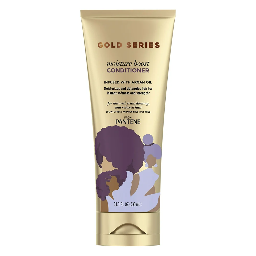 Elegant Pantene Pro V Moisture Boost Hair Conditioner Gold Series with Argan Oil 11.1Oz 330ml Consistent