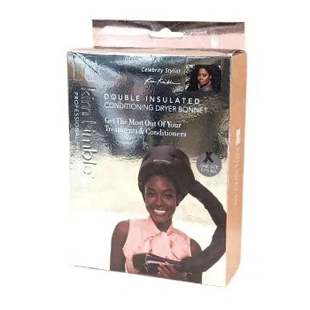 Crafted Kim Kimble Double Insulated Conditioning Dryer Bonnet Soft and Adjustable for All Hair Types 1Ea Powerful