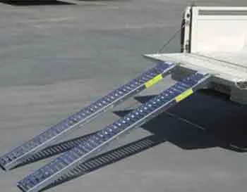 Responsible Pair of 1000 LB Steel Truck Metal Loading Ramps Load Planks for ATV Vehicle Auto Clean