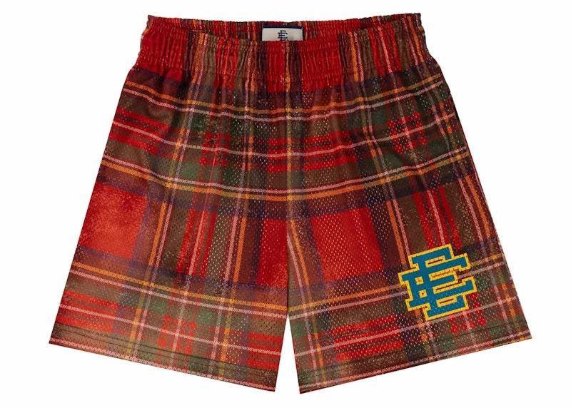 World-Class Eric Emanuel Men's Ee Shorts Plaid Pattern Ss24 Optimized
