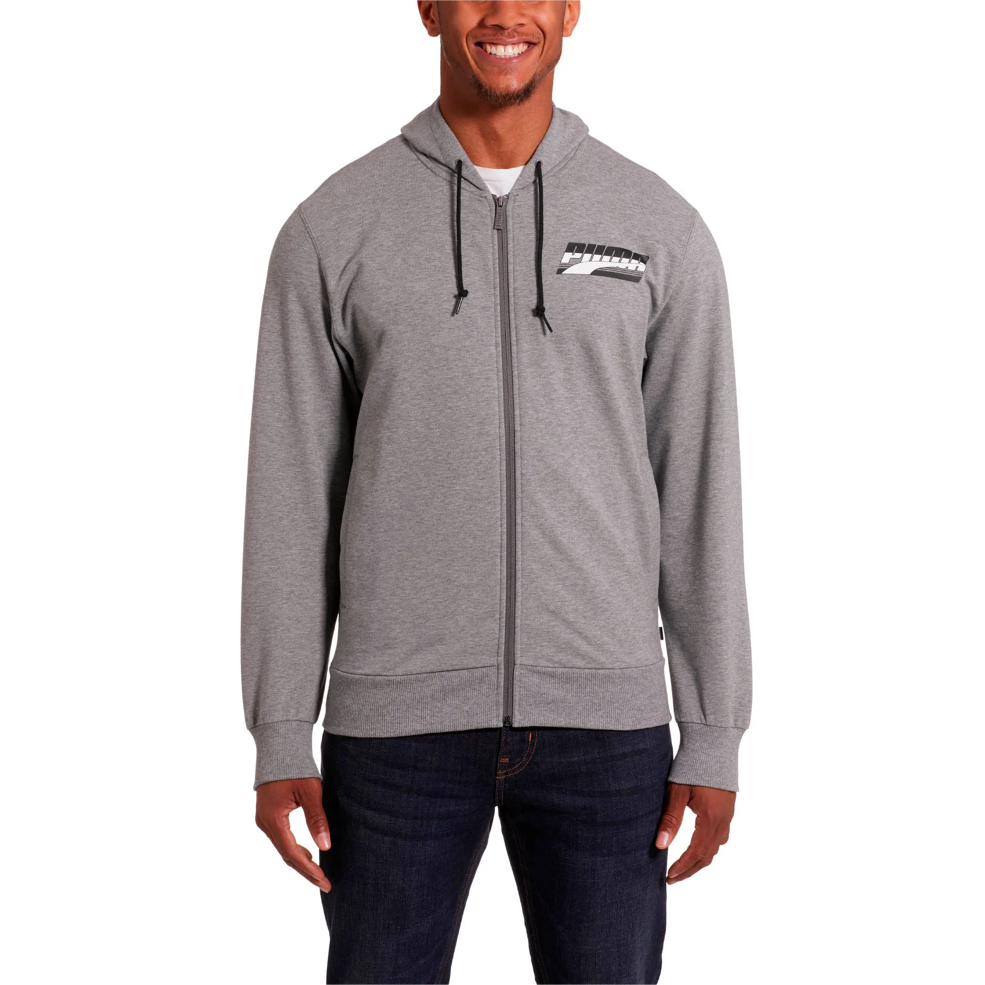 Convenient Puma Men's Rebel Hooded Jacket Tr Optimized