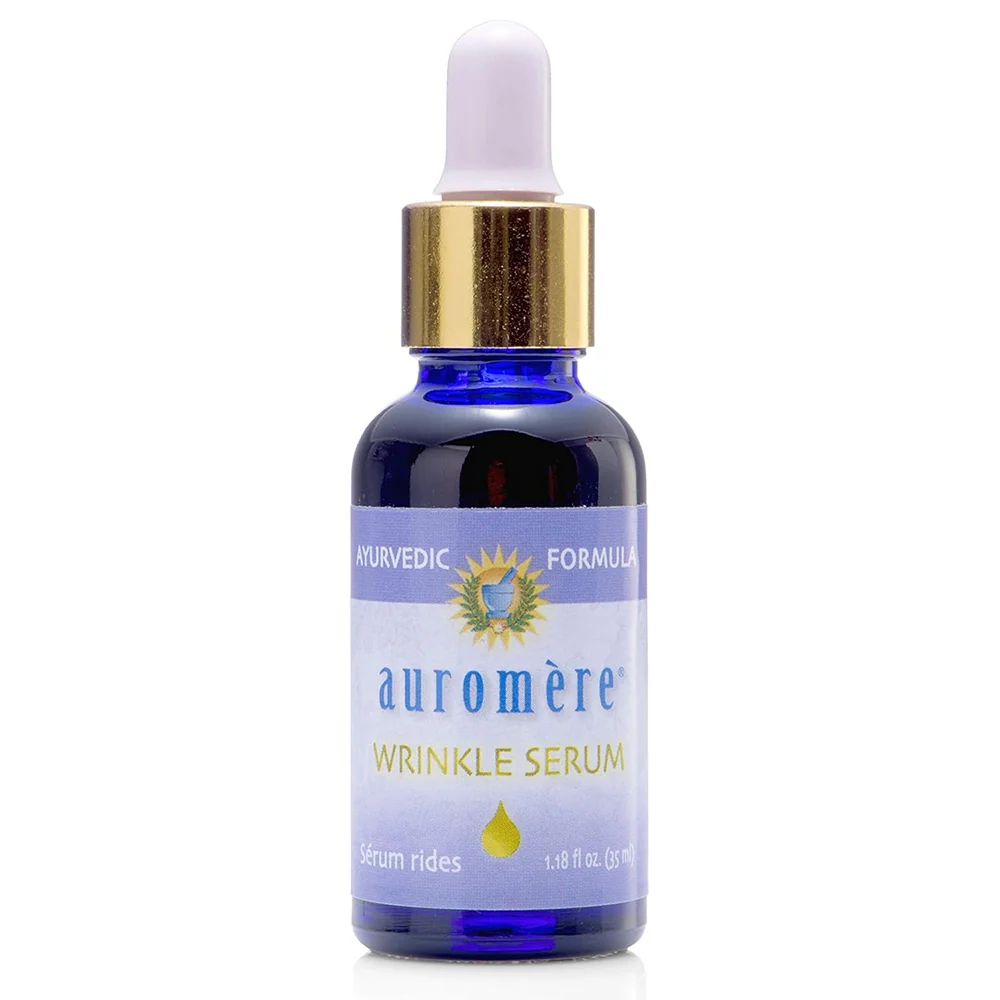 Traditional Auromere Ayurvedic Wrinkle Serum Herbal Anti Aging Skin Care Treatment Formula 1.18Oz 35ml Green