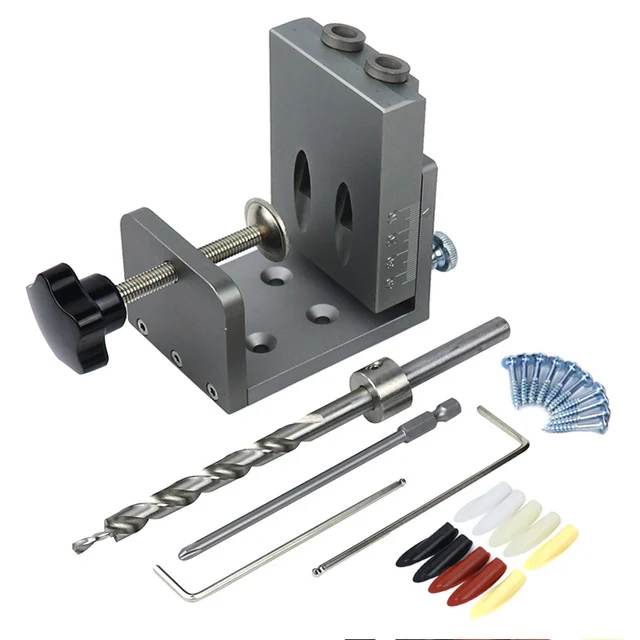 Trusted Pocket Hole Screw Joinery Drill Guide Kit Minimalist