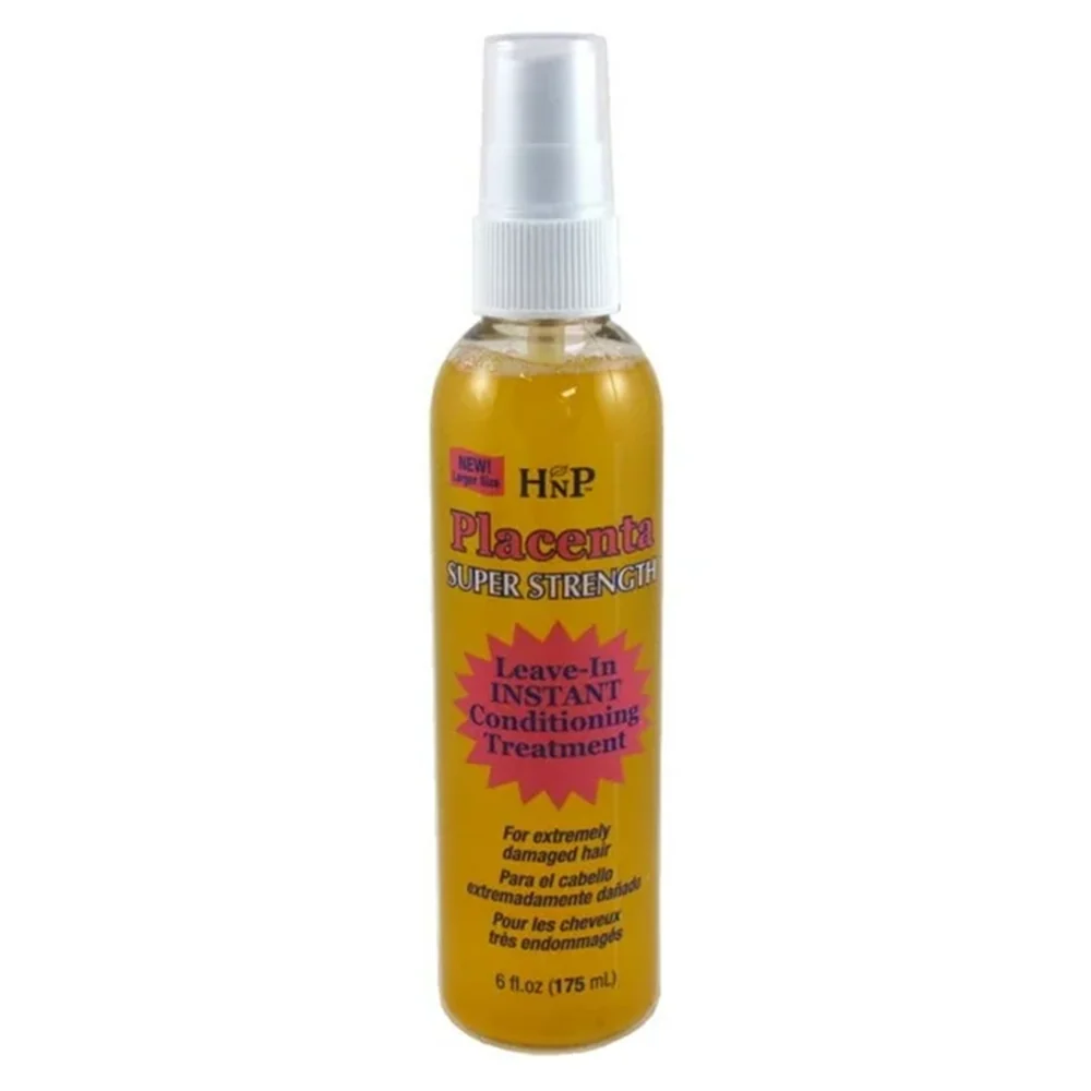 Quality HnP Placenta Super Strength Leave In Spray Instant Conditioning 6Oz 175ml High-Quality