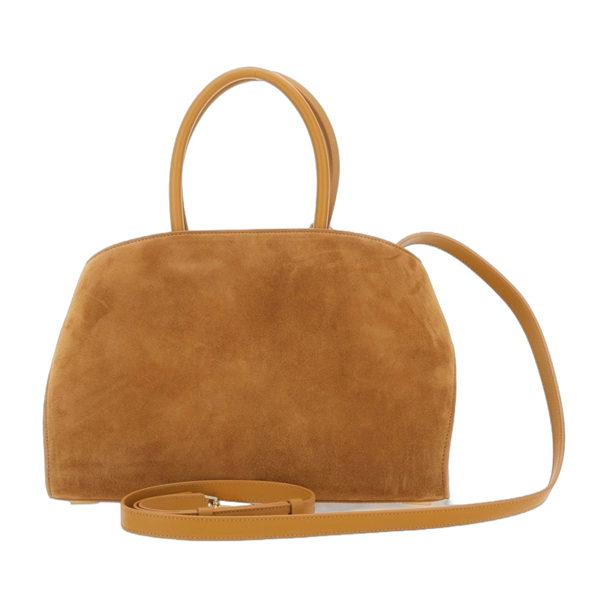 Eco-Friendly Handbag Hug Small Suede Beige Original