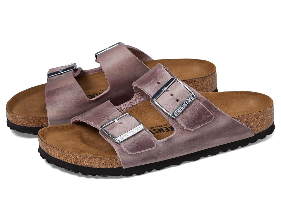 Fashionable Birkenstock Arizona Oiled Leather Sandals Pure