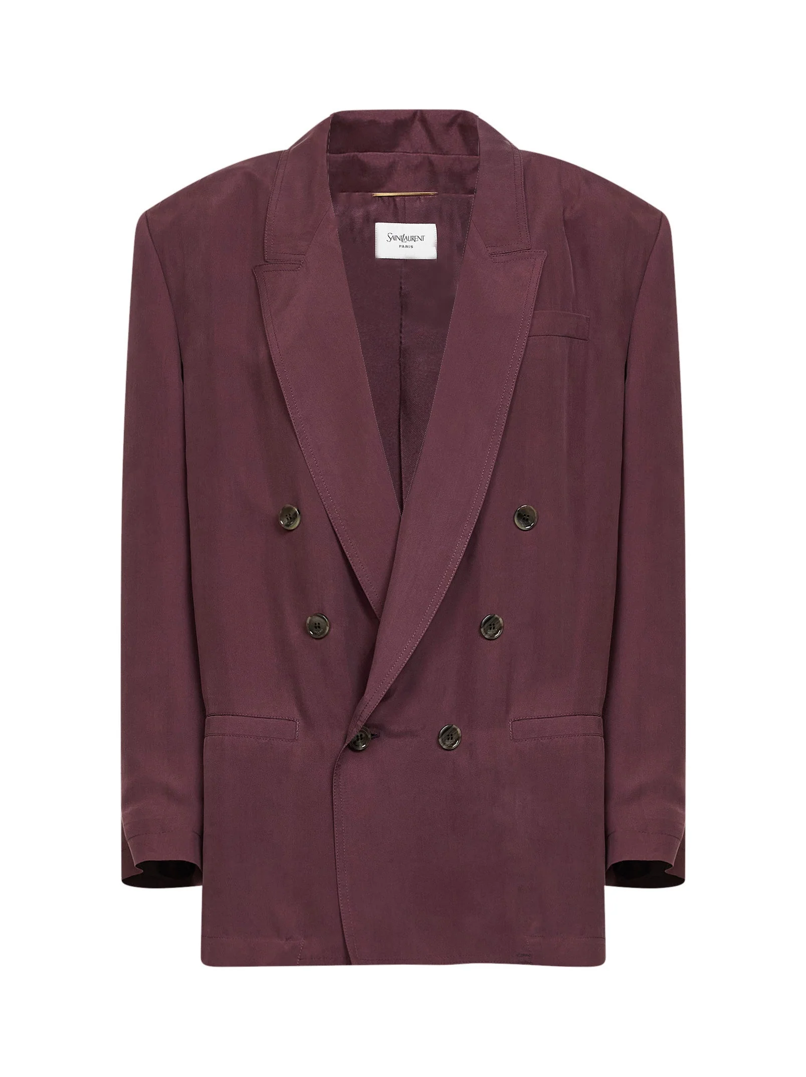 Excellent Blazer in Bordeaux Silk Consistent