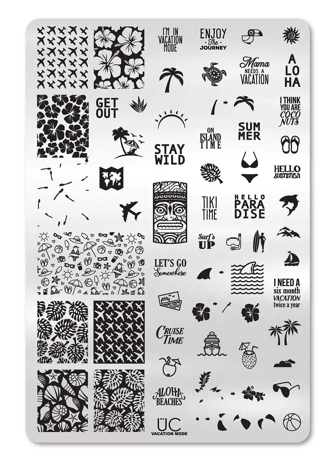 Exclusive Vacation Mode - Uber Chic Stamping Plate Smooth