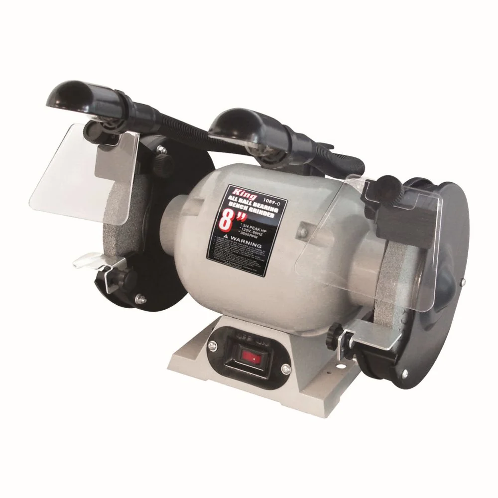 Fashionable King 8 Inch Bench Grinder With Light High-End