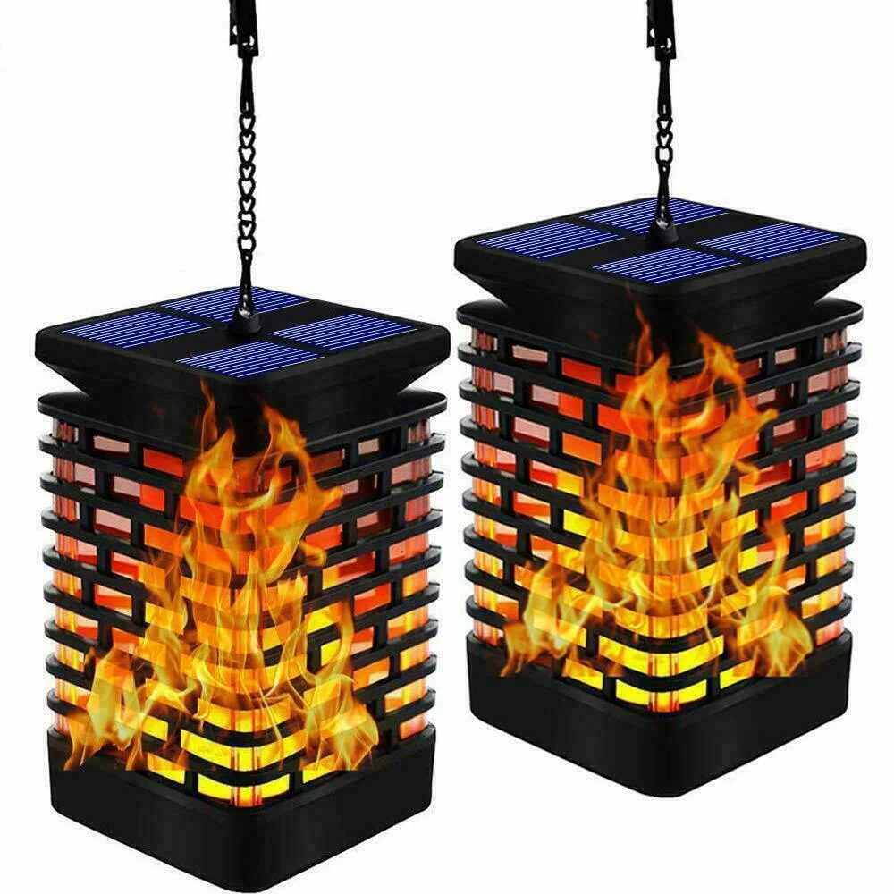 Functional Outdoor Hanging Solar Powered LED Lanterns 6 Secure