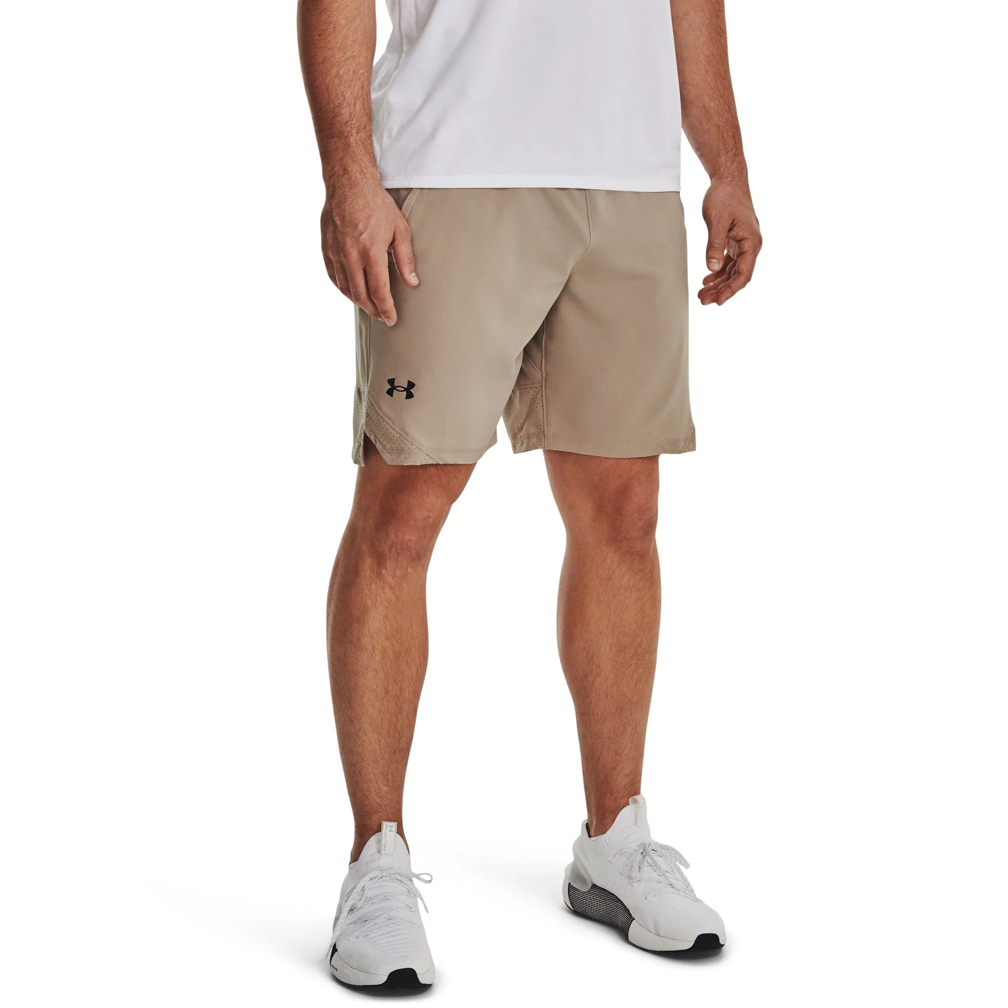Advanced Under Armour Mens UA Vanish Woven Shorts - Timberwolf Taupe Black Trusted