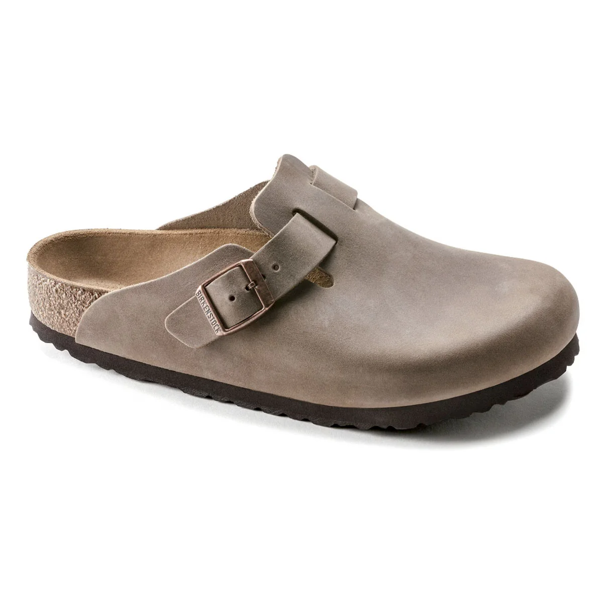 Enhanced Birkenstock Boston Oiled Leather Tobacco Brown Clogs Environmentally Friendly
