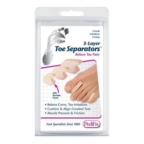 Certified Pedifix Toe Separators 3 Layer Foam Small 6 ea Proven