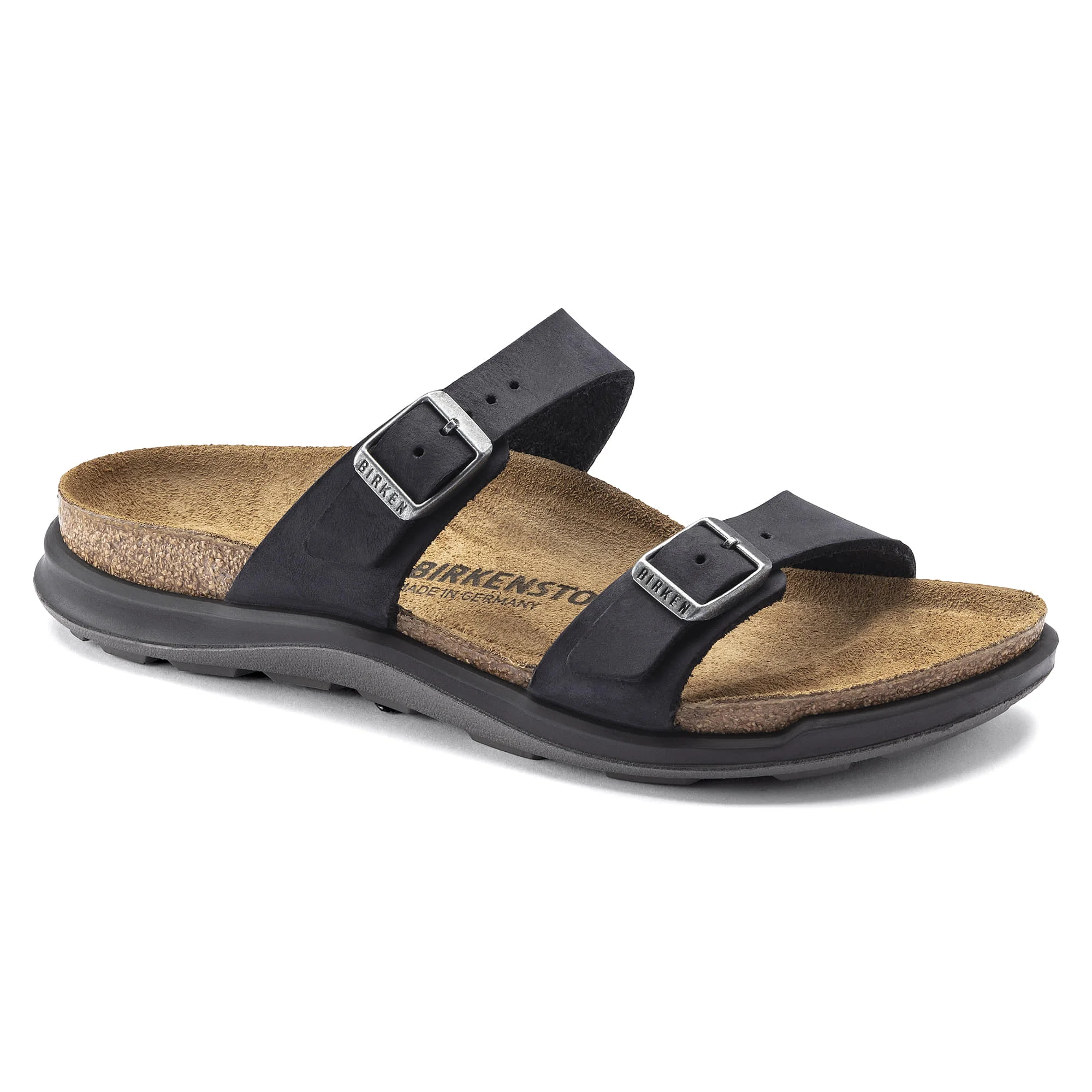 Premium Birkenstock Women's Sierra Oiled Leather Black Sandals Smart