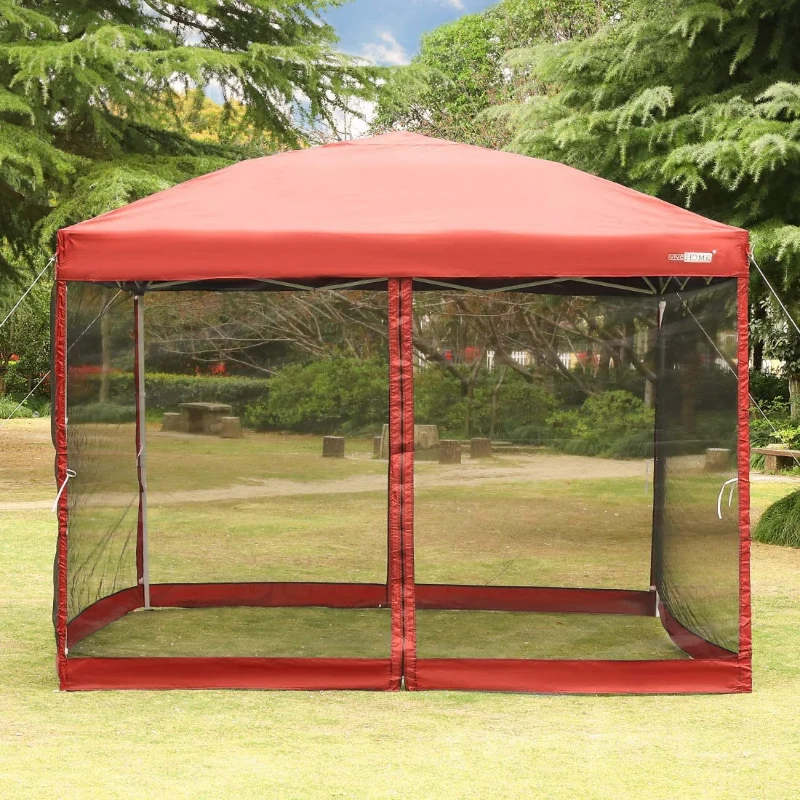 Dependable Large Pop Up Screen House Room Tent Detailed
