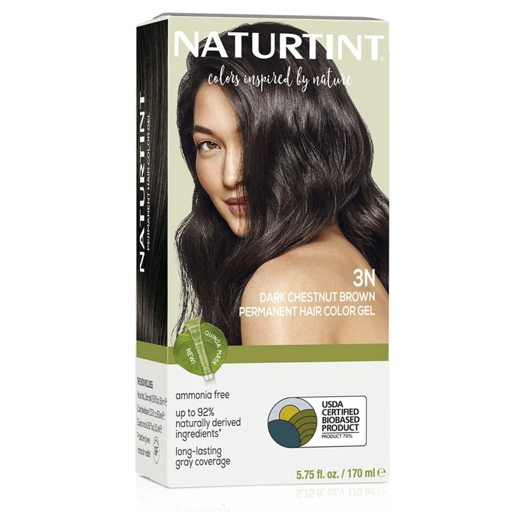 Selected Naturtint Permanent Hair Colorant 3N Dark Chestnut Brown 5.75 Oz Detailed