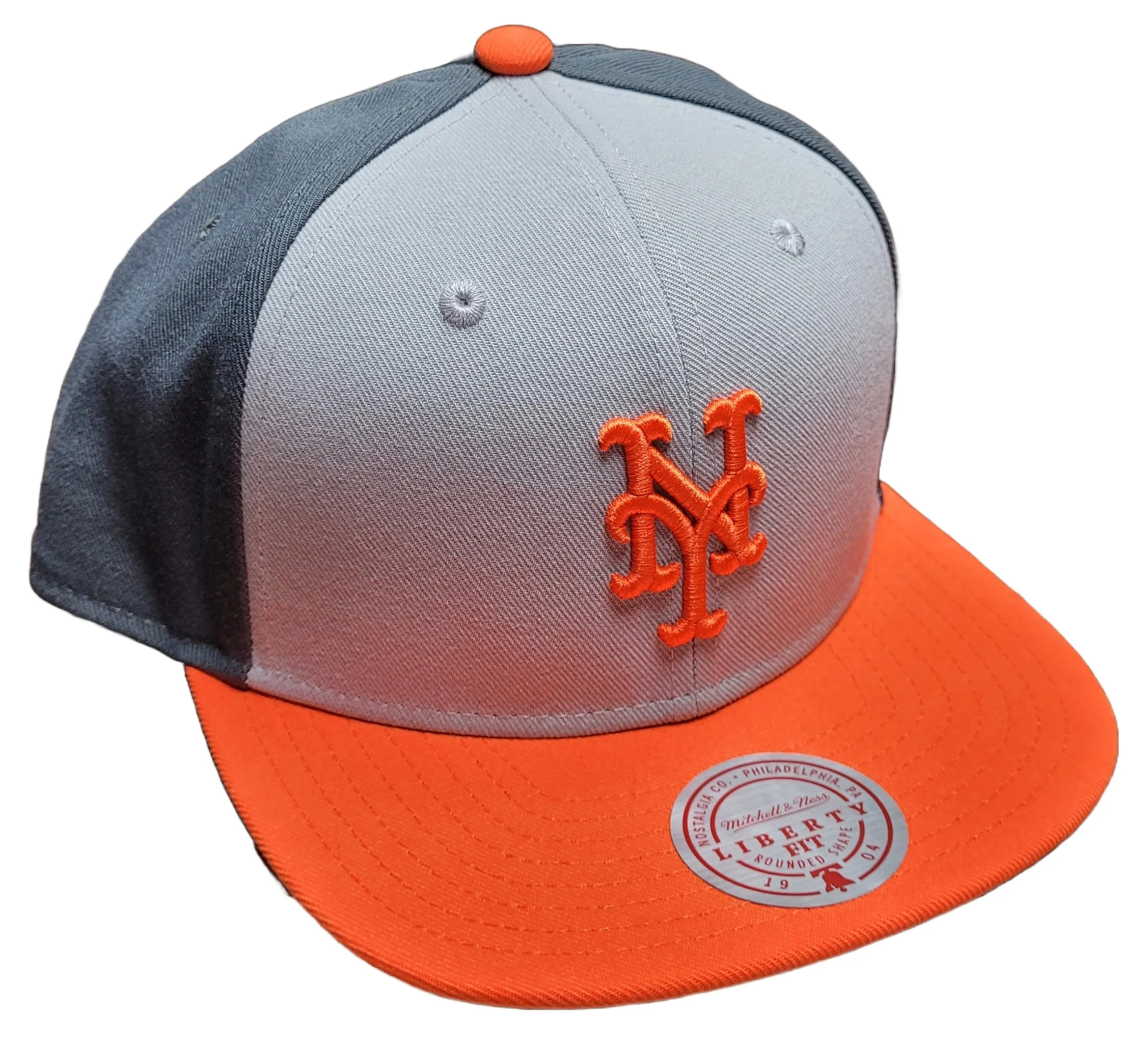 Versatile Mitchell Ness Men's MLB Triple Play Liberty Snapback Mets Snapback Caps Premium