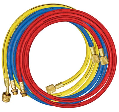 Carefully Designed A C 96 Long Air Conditioning Manifold Charging Hoses Gauge Reliable