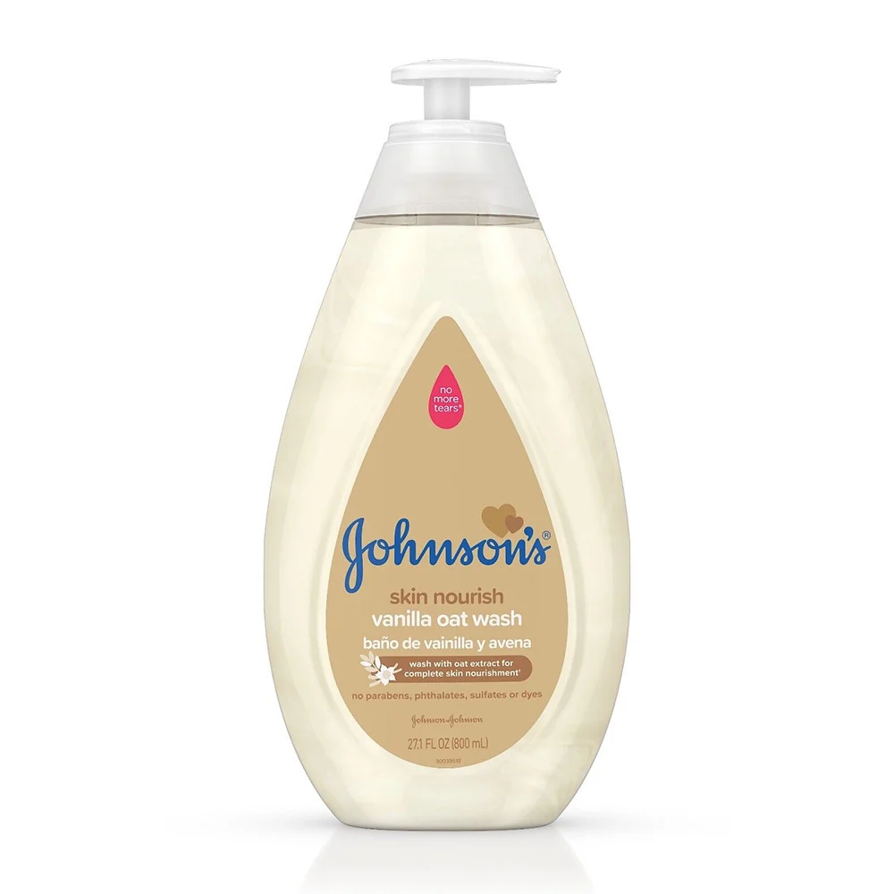 Eco-Friendly Johnsons Skin Nourishing Baby Wash with Vanilla And Oat Extract 27.1 Oz Specialty