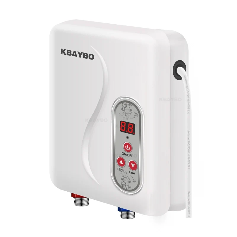Relaxed Premium Small Electric Instant Tankless Hot Water Heater 7000W Practical
