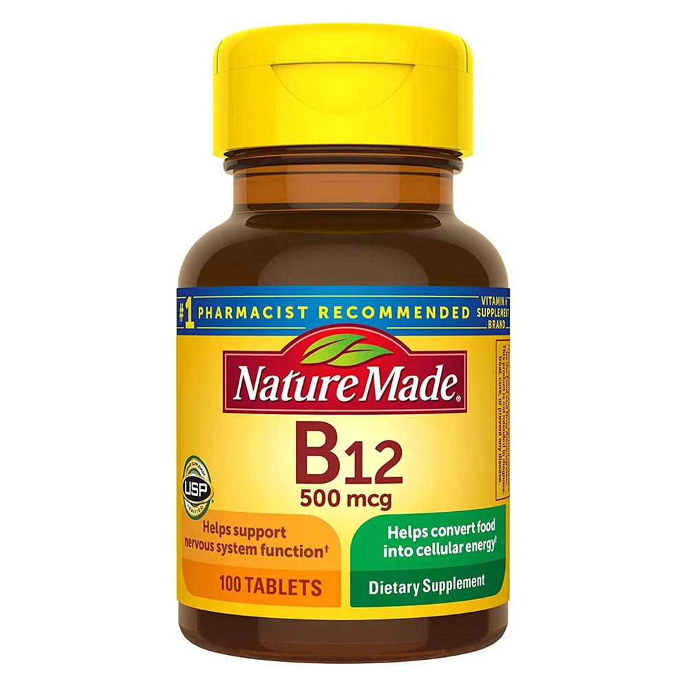Authentic Nature Made Vitamin B-12 500 Mcg Supplement Tablets 100 Ea Optimized