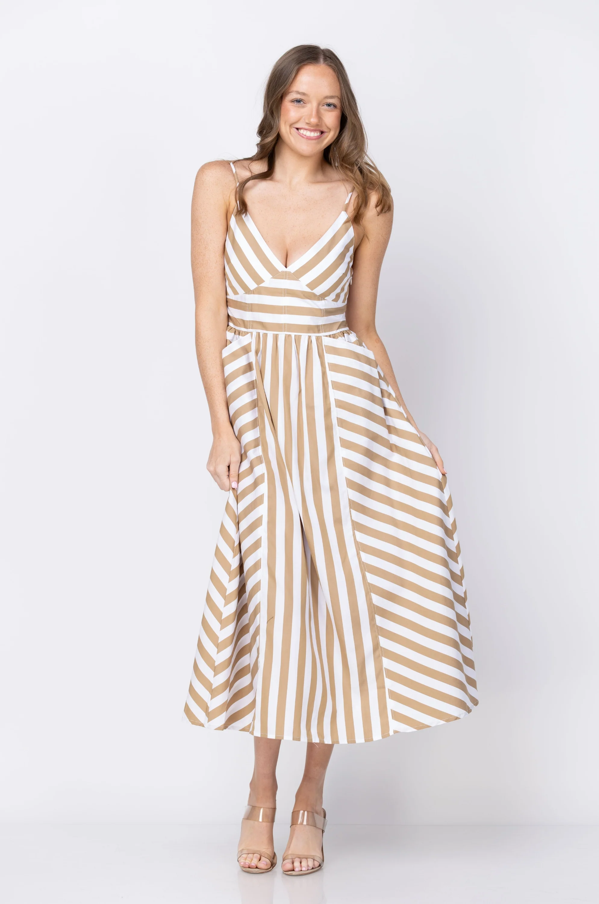 Easy-to-Use Tanya Taylor Vivien Dress in Optic White Dark Khaki World-Class